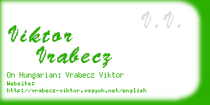 viktor vrabecz business card